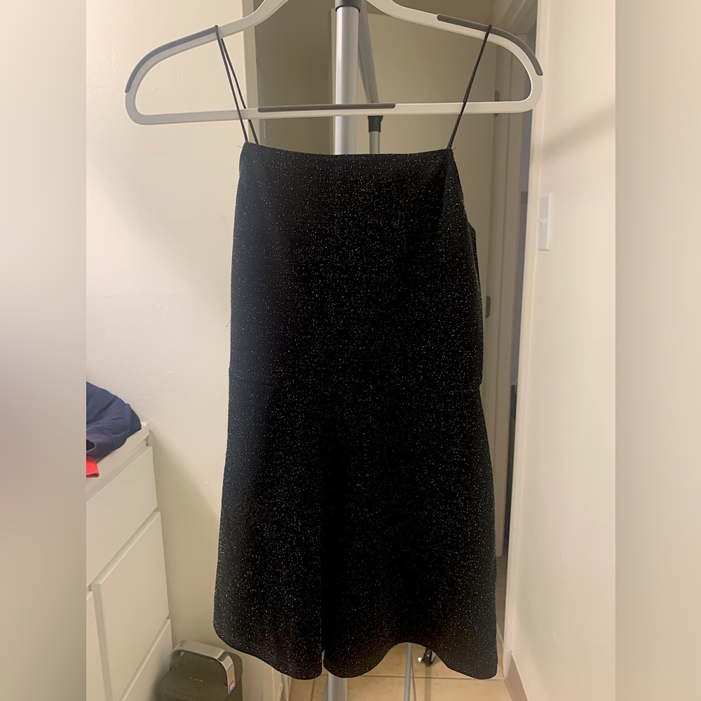 Garage | Black Sparkly Mini Romper | Size: P/S